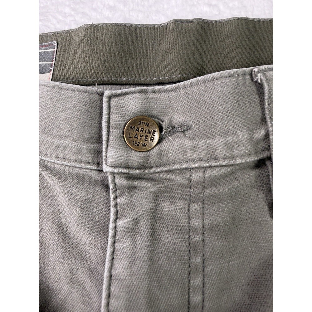 Marine Layer Original Slim 5 Pocket Twill Pants Mens 34x30 Slim Stretch - Picture 5 of 12